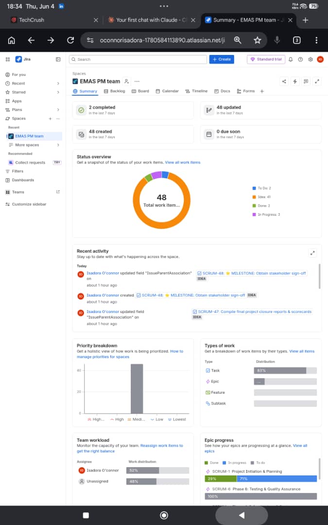 Jira Project Summary